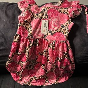 Pink Floral Kids Dress